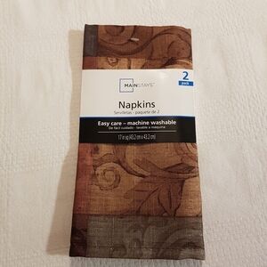 Napkin set 2 pack of Mainstays cloth napkins